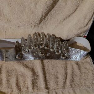 Silver Embellished Belt